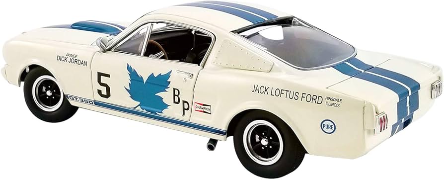 1965 シェルビー GT350R - カナディアン・チャンピオン New Acme Diecast 1:18 Scale 1965 Shelby GT350R 